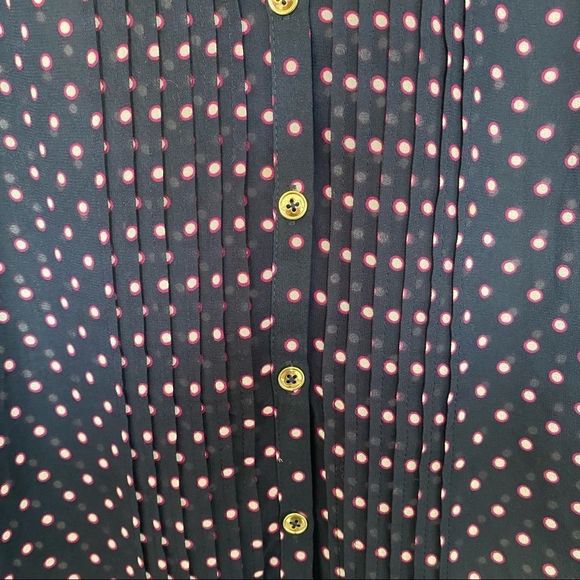 Long Tall Sally sheer long sleeve button front top - Picture 5 of 9